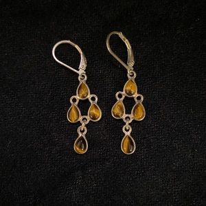 Sterling silver Tigers Eye earrings